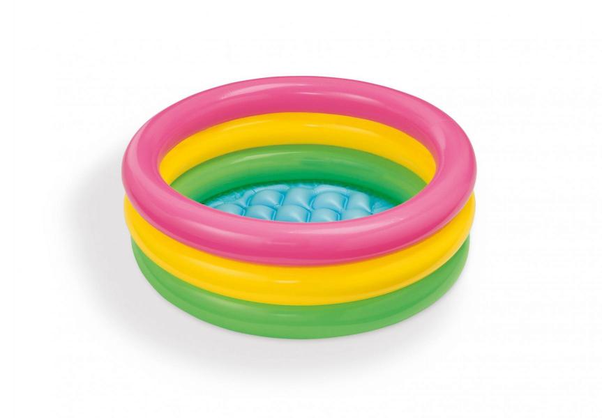 Бассейн "Радуга" круглый мини (61х22см) 12 шт/упак 57107