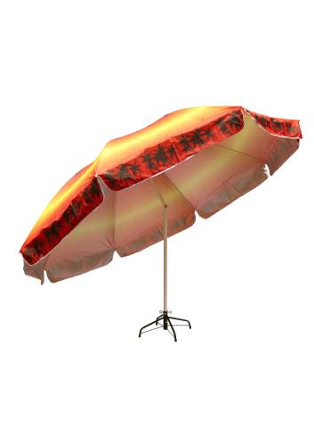 Зонт пляжный фольгированный с наклоном (4 расцветок) 170 см 12 шт/упак М44458 - фото 5